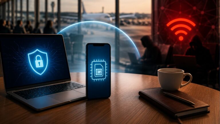 Free Airport WiFi vs. Paid eSIM Data A Security Audit