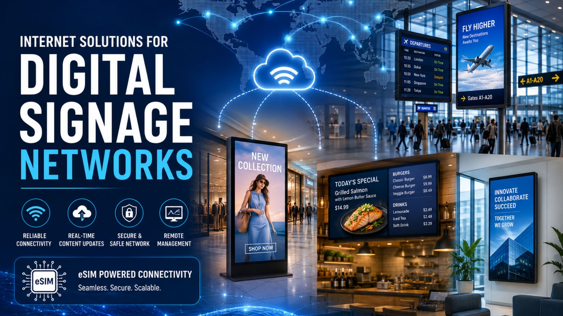 digital signage internet